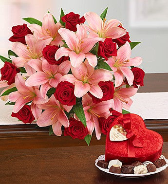 Rosey Marriage of Lilies