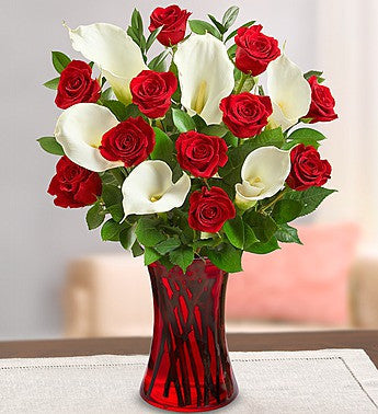 Red and White Floral Delight