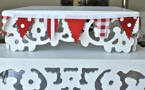 Mini Buntings Red and White