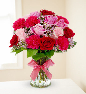 Pink and Red Rose Bouquet