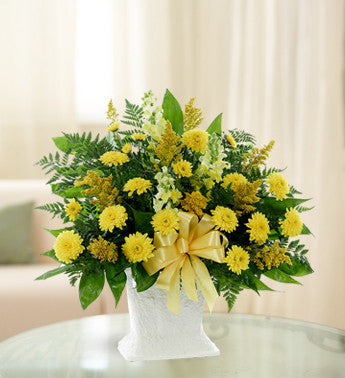 Yellow Sympathy Bouquet