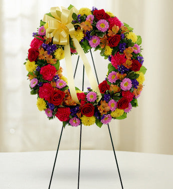 Colorful Memorial Wreath