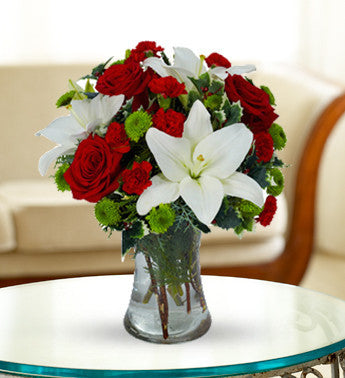 Red and White Floral Splendor