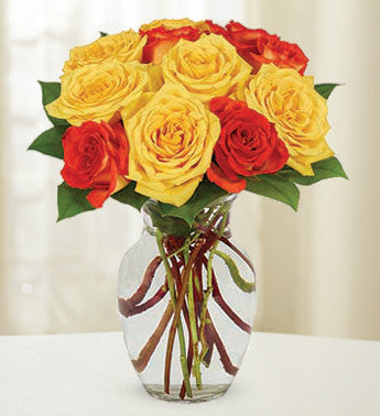 Sunset Rose Bouquet
