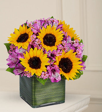 Luminous Sunflower Arrangement