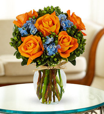 Radiant Orange Roses