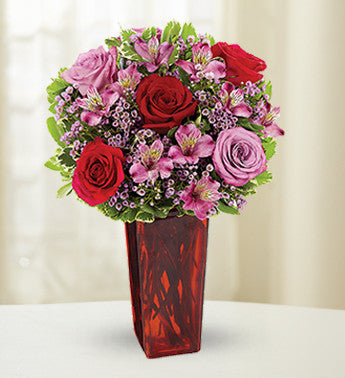 Pink and Red Lavender Embrace