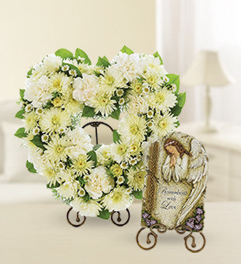 Heart-Shaped Sympathy Wreath