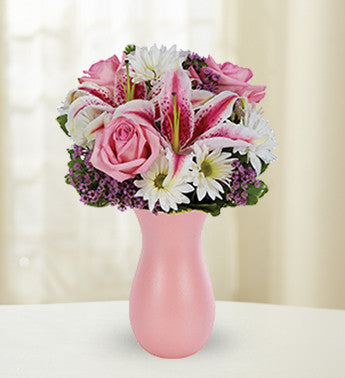 Pink and White Florals