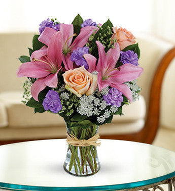 Pink Lily and Rose Regal Beauty