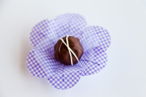 Lilac Checked Truffle Wrapper