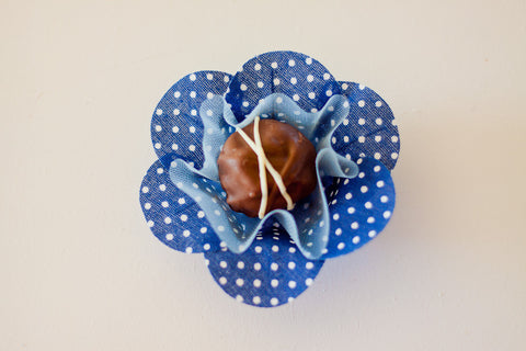 Polka Navy Blue & White Truffle Wrapper