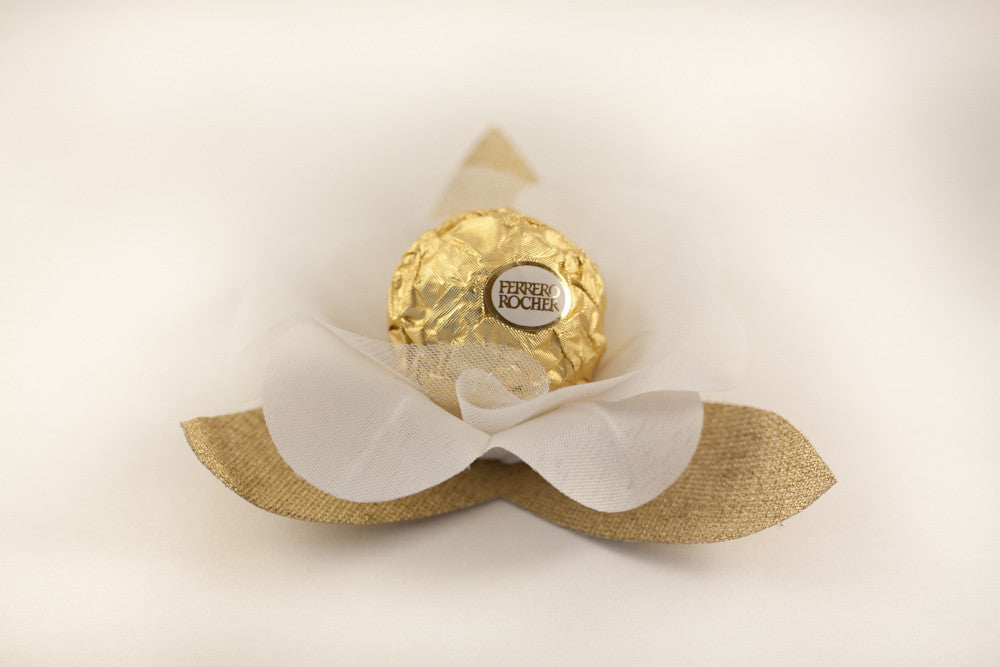Wedding White & Gold Truffle Wrapper