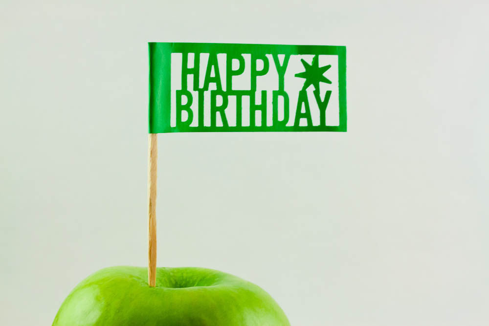 Happy Bday (Green) Toppers