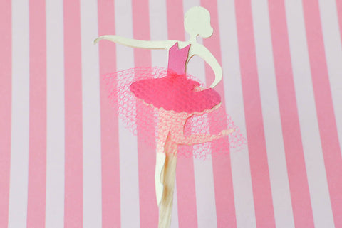 Ballerina (Hot Pink) Toppers