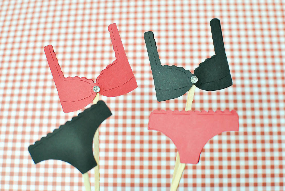 Lingerie (Red & Black) Toppers