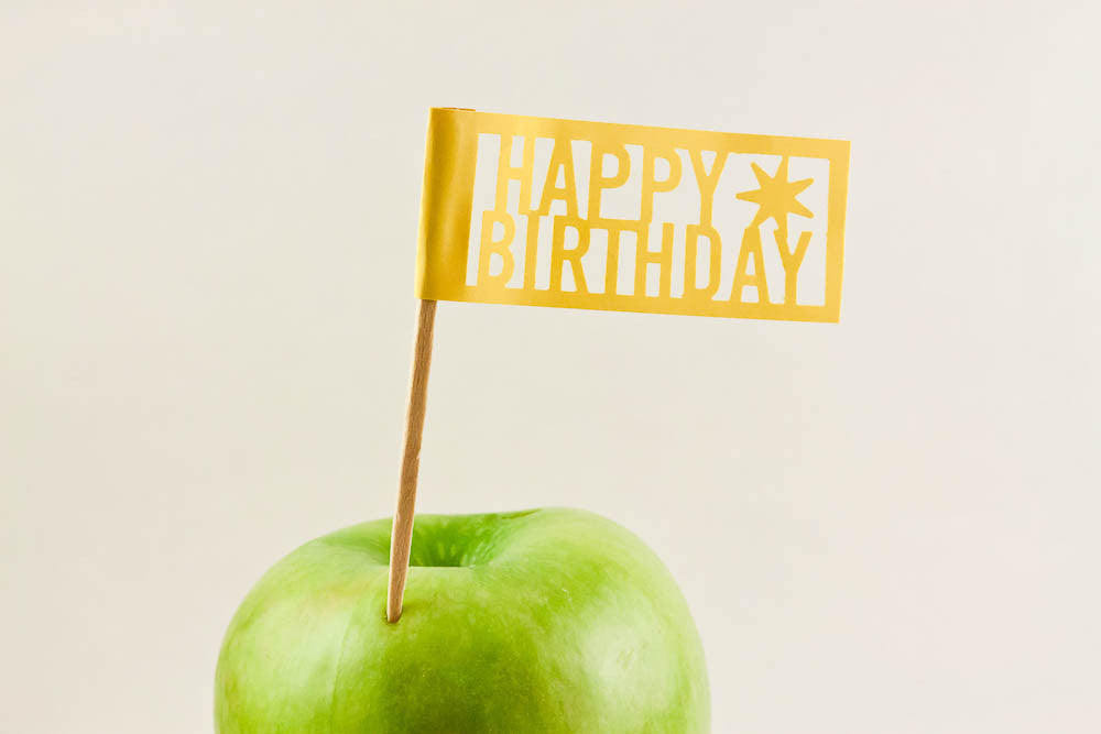 Happy Bday (Yellow) Toppers