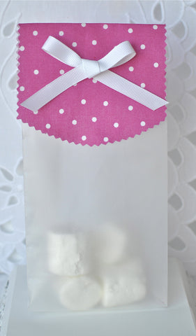 Polka Pink and White Treat Bag