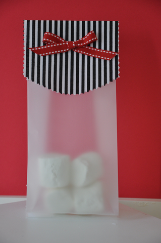 Stripe Black and White Treat Bag