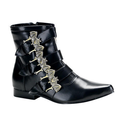 Demonia Brogue-07 Bat Buckle Ankle Boot