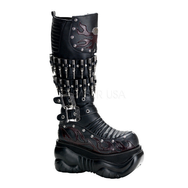 Demonia Boxer-201 Bullet Platform Boot